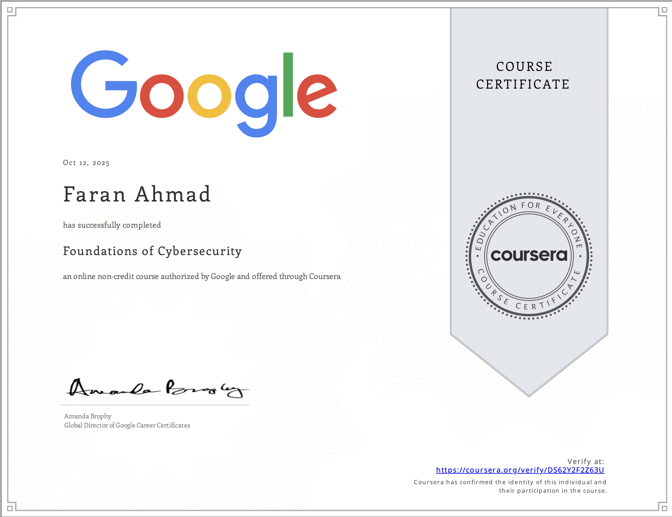 Google Certificate
